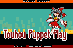 Touhou Puppet Play (1.8 Enhanced v1.11) Title Screen